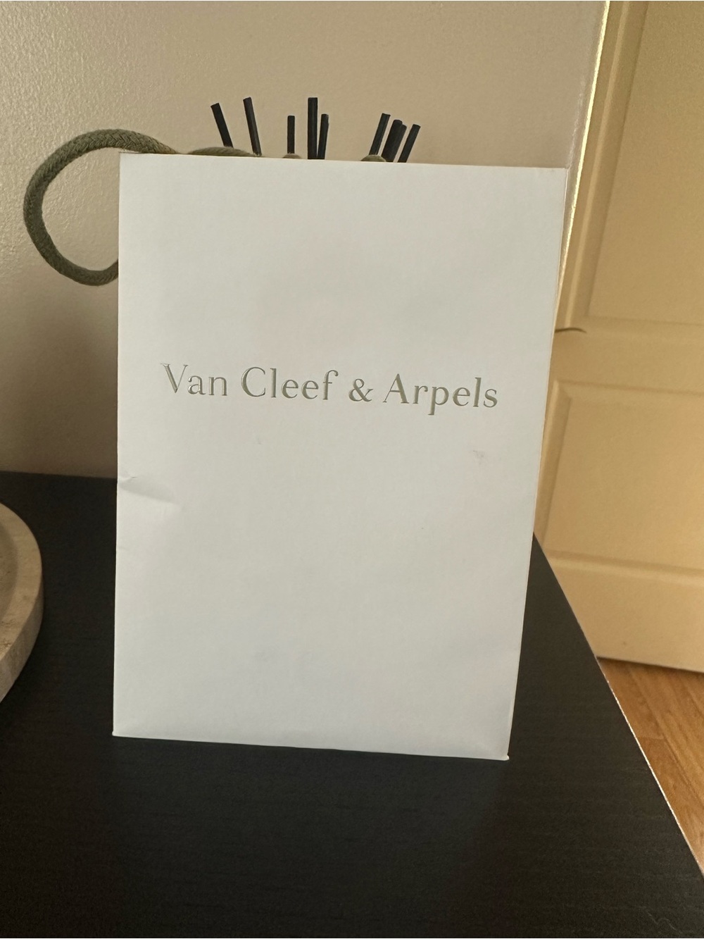 Van Cleef & Arpels White Shopping Bag ONLY